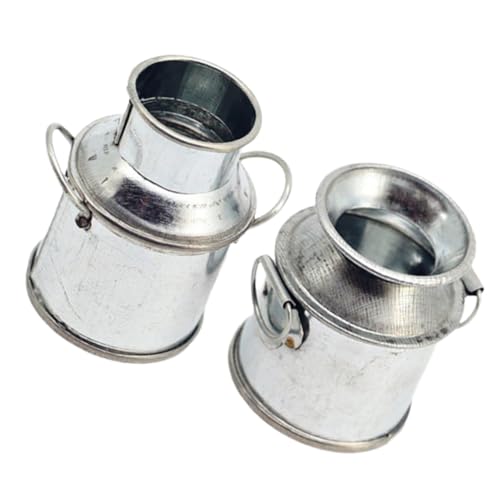Milisten 2 Stück Miniaturen Basteln Häuser Puppe Krug Klein Milch Container Mini- Mini -vase Miniatur-Eimer-Ornament Mini Blumenkübel Miniaturmodell Mini-Eimer Eisen Silver Milisten 2 Stück Miniaturen Basteln Häuser Puppe Krug Klein Milch Container Mini- Mini -vase Miniatur-Eimer-Ornament Mini Blumenkübel Miniaturmodell Mini-Eimer Eisen Silver von Milisten