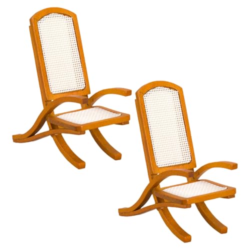 Milisten 2 Stück Miniaturstühle Zum Basteln Ministuhl Miniaturmöbel Für Puppenhaus Miniaturmodellmöbel Mini Puppenhausmöbel Holzpuppenhausmöbel Stuhlmodelle Winziger Stuhl von Milisten