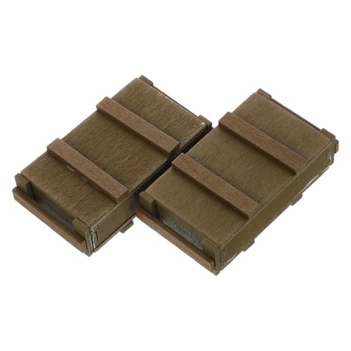 Milisten 2 Stück Munitionsboxmodell Zubehör Für Actionfiguren Soldaten Für Jungen Vitrine Für Actionfiguren Miniatur -stütze Zubehör Für Den Desktop Holz Hellbraun Milisten 2 Stück Munitionsboxmodell Zubehör Für Actionfiguren Soldaten Für Jungen Vitrine Für Actionfiguren Miniatur -stütze Zubehör Für Den Desktop Holz Hellbraun von Milisten