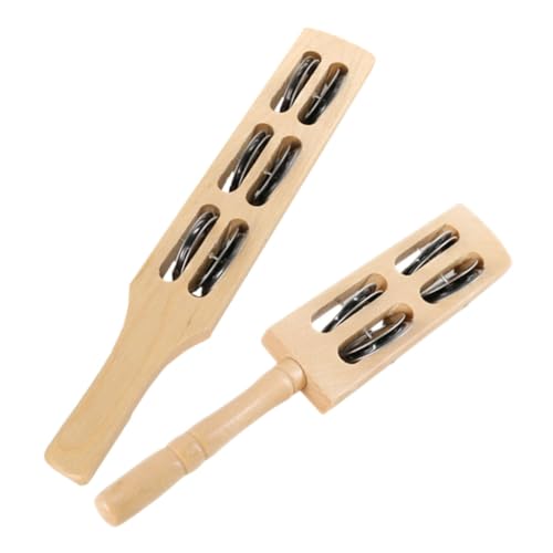 Milisten 2 Stück Musikinstrument Holz Jingle Stick Shaker mit Metallklang Robustes Schlaginstrument für Musikförderung und Kreative Spielentwicklung bei Kindern Milisten 2 Stück Musikinstrument Holz Jingle Stick Shaker mit Metallklang Robustes Schlaginstrument für Musikförderung und Kreative Spielentwicklung bei Kindern von Milisten