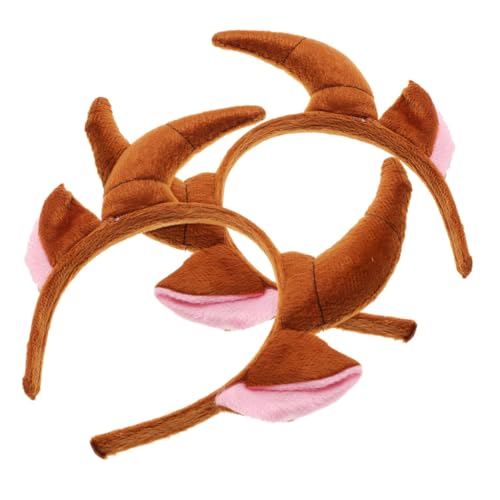 Milisten 2 Stück Niedliches Tierhörner Haarreif Robustes Ox Horn Stirnband für Kostüm Themenpartys Bequemes Formstabiles Zubehör für Cosplay und Verkleidungen Milisten 2 Stück Niedliches Tierhörner Haarreif Robustes Ox Horn Stirnband für Kostüm Themenpartys Bequemes Formstabiles Zubehör für Cosplay und Verkleidungen von Milisten