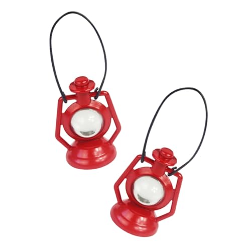 Milisten 2 Stück Petroleumlampe Modell Vintage Mini-Laterne Mini-Petroleumlampe Puppenhaus Petroleumlampe Mini-Puppenhaus-Zubehör Puppenhauszubehör Legierung rot Milisten 2 Stück Petroleumlampe Modell Vintage Mini-Laterne Mini-Petroleumlampe Puppenhaus Petroleumlampe Mini-Puppenhaus-Zubehör Puppenhauszubehör Legierung rot von Milisten