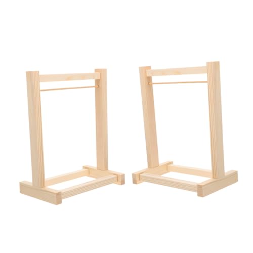 Milisten 2 Stück Puppenhaus Wäscheständer Puppenbekleidungsregal Puppenstoffaufbewahrung Organizer Für Puppenkleider Miniatur-puppenhauszubehör Kleiderständer Für Puppen Holz Khaki Milisten 2 Stück Puppenhaus Wäscheständer Puppenbekleidungsregal Puppenstoffaufbewahrung Organizer Für Puppenkleider Miniatur-puppenhauszubehör Kleiderständer Für Puppen Holz Khaki von Milisten