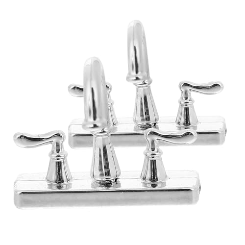 Milisten 2er-Set Miniatur-Wasserhahn-Ornamente Für Puppenhaus Spielzeug Küchenzubehör Spülbeckenhahn Zur Dekoration Milisten 2er-Set Miniatur-Wasserhahn-Ornamente Für Puppenhaus Spielzeug Küchenzubehör Spülbeckenhahn Zur Dekoration von Milisten