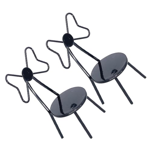 Milisten 2 Stück Puppenhausmöbel Puppenhausstuhl Dekorativer Puppenstuhl Miniatur-puppenstubenstühle Klein Winzig Stuhlmodell Ornament Puppenmöbel Mini-hausdekoration Black Metall Milisten 2 Stück Puppenhausmöbel Puppenhausstuhl Dekorativer Puppenstuhl Miniatur-puppenstubenstühle Klein Winzig Stuhlmodell Ornament Puppenmöbel Mini-hausdekoration Black Metall von Milisten