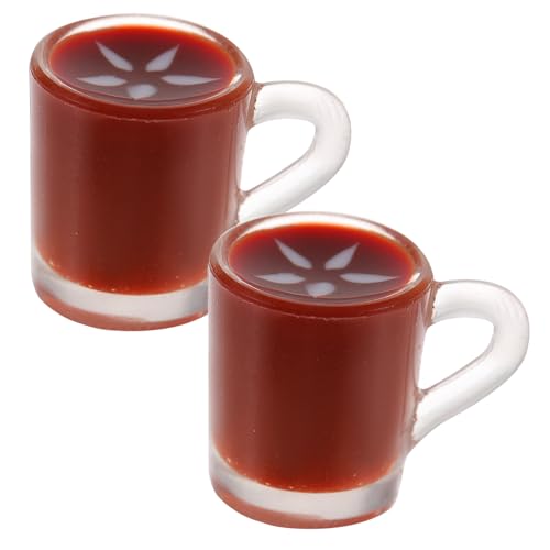 Milisten 2stücke Miniatur Kaffeetassen Für Kreative Deko Haus Für Zubehör Küche Esszimmer Und von Milisten