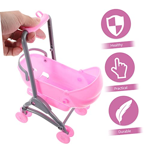 Milisten 2 Stück Puppenwagen Kinderwagen aus Kunststoff Realistische Nachbildung Rosa Babywagen Modell für Rollenspiele und Kindgerechtes Platzsparendes Milisten 2 Stück Puppenwagen Kinderwagen aus Kunststoff Realistische Nachbildung Rosa Babywagen Modell für Rollenspiele und Kindgerechtes Platzsparendes von Milisten