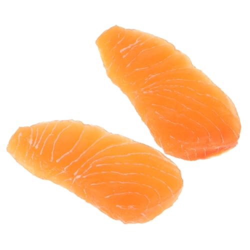 Milisten 2stücke Simulation Lachs Modell Für Lachsdekor Wohnzimmer Foto Requisiten Lachsmodelle Ausstellen Lachs Spielzeug Lachsmodell von Milisten