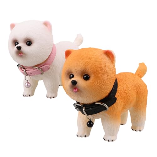 Milisten 2 Stück Realistische Pomeranian Welpen Figuren aus Weichem Vinyl Kompakte Kindgerechte Hundestatue als Dekorativer Begleiter für Zuhause Büro und Sammler Milisten 2 Stück Realistische Pomeranian Welpen Figuren aus Weichem Vinyl Kompakte Kindgerechte Hundestatue als Dekorativer Begleiter für Zuhause Büro und Sammler von Milisten