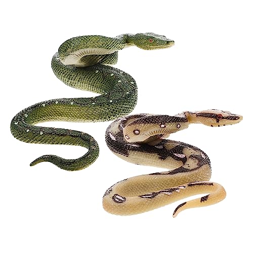 Milisten 2 Stück Realistische Schlangen Figur Lifelike Snake Statue für Dekoration und Streichspielzeug für Garten Bonsai und Gemeinsames Milisten 2 Stück Realistische Schlangen Figur Lifelike Snake Statue für Dekoration und Streichspielzeug für Garten Bonsai und Gemeinsames von Milisten