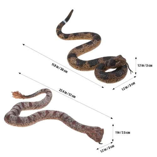 Milisten 2 Stück Realistische TPR Schlange Flexibel und Robust für Streiche und Fotografie Requisiten Hautfreundliches Material Lebensechte Nachbildung für Haustiertraining und Halloween Milisten 2 Stück Realistische TPR Schlange Flexibel und Robust für Streiche und Fotografie Requisiten Hautfreundliches Material Lebensechte Nachbildung für Haustiertraining und Halloween von Milisten