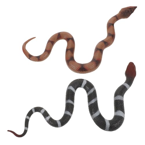 Milisten 2 Stück Realistisches Simulationsmodell aus Gefälschter Schlange aus Gummi, Halloween-streich-Requisiten, Gruselige Schlangenfigur für Die Gartendekoration Milisten 2 Stück Realistisches Simulationsmodell aus Gefälschter Schlange aus Gummi, Halloween-streich-Requisiten, Gruselige Schlangenfigur für Die Gartendekoration von Milisten
