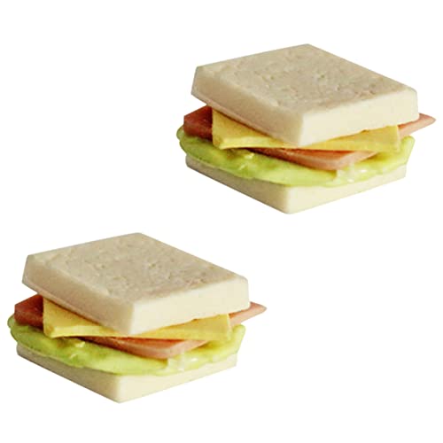 Milisten 2 Stück Sandwich-Modell Lebensmittelverzierungen Für Die Küche Künstliche Sandwiches Simulations-Sandwiches Kinderspielzeug Simulierte Sandwiches Mini-hausbrötchen Mini-Essen Harz Milisten 2 Stück Sandwich-Modell Lebensmittelverzierungen Für Die Küche Künstliche Sandwiches Simulations-Sandwiches Kinderspielzeug Simulierte Sandwiches Mini-hausbrötchen Mini-Essen Harz von Milisten