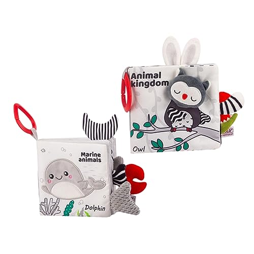 Milisten 2 Stück Schwarz -Weiß -Stoffbuch Stoffbücher für weiche Babybücher Kleinkindbuch Babybuch für Crinkle-Bücher für Babytuchbücher aus Stoffbüchern Badebücher, Milisten 2 Stück Schwarz -Weiß -Stoffbuch Stoffbücher für weiche Babybücher Kleinkindbuch Babybuch für Crinkle-Bücher für Babytuchbücher aus Stoffbüchern Badebücher, von Milisten