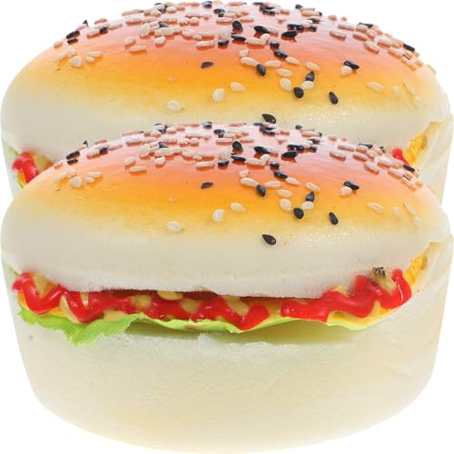 Milisten 2 Stück Simuliertes Hamburger-Modell Food Requence Hamburgerhersteller gefälschtes Hamburger-Modell Simulation Hamburger Fake Burger Decor Fake Food als Küchendeko Pu Milisten 2 Stück Simuliertes Hamburger-Modell Food Requence Hamburgerhersteller gefälschtes Hamburger-Modell Simulation Hamburger Fake Burger Decor Fake Food als Küchendeko Pu von Milisten