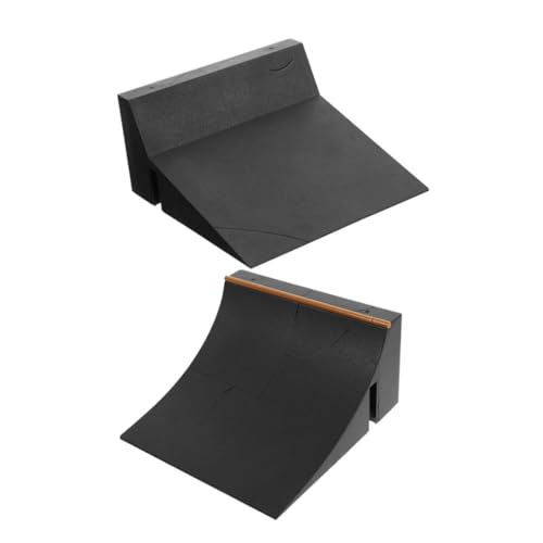 Milisten 2 Stück Skateboardzubehör Fingerskateboarden Skateboard-Park-Requisiten Mini-Skateboards Für Die Finger Kickerrampe Starten Planke Teile Der Parkrampe Plastik Black von Milisten