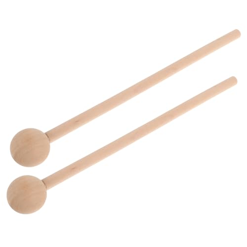 Milisten 2 Stück Stick Musikalisches Schlaginstrument Glocken Trommelstock Handpercussion Zungentrommel Schlägel Xylophon Schlägel Percussion Schlägel Garn Schlägel Trommelstöcke Für Holz von Milisten
