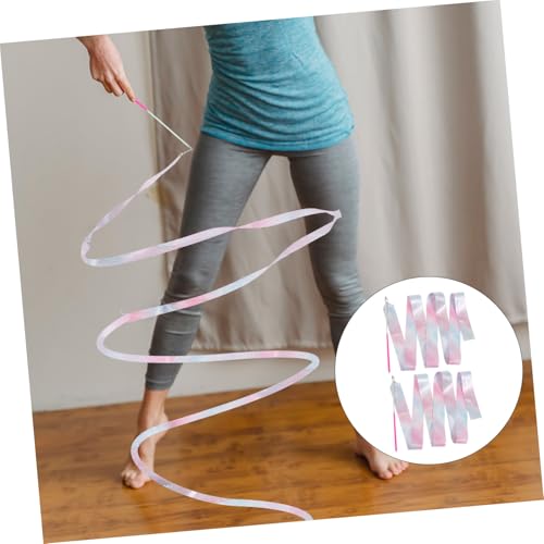 Milisten 2 Stück Tanzbänder Lang mit Funkelnden Sternen Farbenfrohe Gymnastik Streamer für Rhythmische Gymnastik und Bewegung Robustes Langlebiges Tanzband für Mädchen Indoor Tanzspaß Milisten 2 Stück Tanzbänder Lang mit Funkelnden Sternen Farbenfrohe Gymnastik Streamer für Rhythmische Gymnastik und Bewegung Robustes Langlebiges Tanzband für Mädchen Indoor Tanzspaß von Milisten