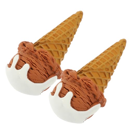 Milisten 2 Stück Tassenspielzeug Foto Harzmodell Schlüssel Requisite Realistisches Künstliches Zubehör Dessert Verzierungen Ornament Küche Laden Spielbar Simulation von Milisten