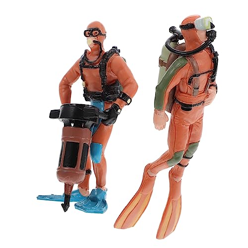 Milisten 2 Stück Tauchermodell PVC-Taucherfigur Taucher Figur Unterwasser-Miniaturdekoration Simulation Taucherfigur Spielzeugfiguren simulierte Taucherfigur Orange Milisten 2 Stück Tauchermodell PVC-Taucherfigur Taucher Figur Unterwasser-Miniaturdekoration Simulation Taucherfigur Spielzeugfiguren simulierte Taucherfigur Orange von Milisten