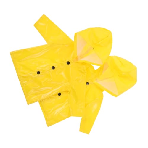 Milisten 2 Stück Teiliges Gelbes Puppen-regenkleid Wasserabweisend für Puppen Realistische Details Leicht Anzuziehen Modisch und Schützend für Kreatives Rollenspiel von Milisten