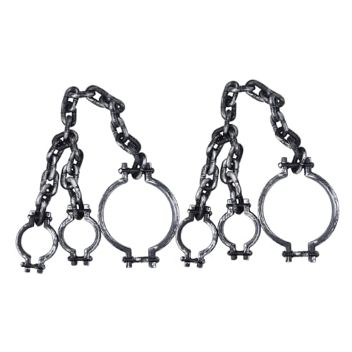 Milisten 2 Stück Teiliges Halloween Handschellen Robustem Kunststoff Leichte Wiederverwendbare Gefängnis- für Gruselige Kostüm Partydekoration für Cosplay und Haunted House Zubehör Milisten 2 Stück Teiliges Halloween Handschellen Robustem Kunststoff Leichte Wiederverwendbare Gefängnis- für Gruselige Kostüm Partydekoration für Cosplay und Haunted House Zubehör von Milisten