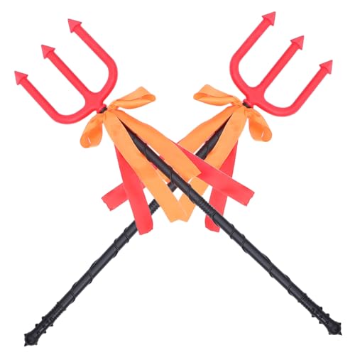 Milisten 2 Stück Teiliges Halloween Trident aus Kunststoff Detailgetreuer Teufel Hellebarde für Erwachsene und Sicheres und Tragbares Cosplay Requisit für Kostüm Party und Maskerade Milisten 2 Stück Teiliges Halloween Trident aus Kunststoff Detailgetreuer Teufel Hellebarde für Erwachsene und Sicheres und Tragbares Cosplay Requisit für Kostüm Party und Maskerade von Milisten