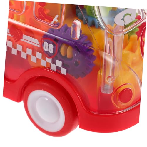 Milisten 2 Stück Teiliges Kinderauto Transparentes Auto mit Press to Go Mechanismus Fahrzeugspielzeug Reibungsantrieb Buntes Design Nicht Elektrisches Montessori Lernspielzeug für von Milisten