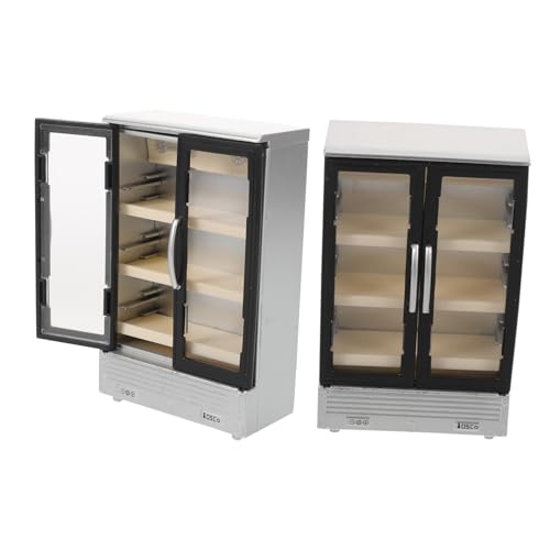 Milisten 2 Stück Teiliges Mini-kühlschrank Doppeltüriger Puppenhaus-kühlschrank aus Robustem Kunststoff Realistische Miniatur-kühltruhe für Fantasievolles Rollenspiel und Detailreiche Milisten 2 Stück Teiliges Mini-kühlschrank Doppeltüriger Puppenhaus-kühlschrank aus Robustem Kunststoff Realistische Miniatur-kühltruhe für Fantasievolles Rollenspiel und Detailreiche von Milisten