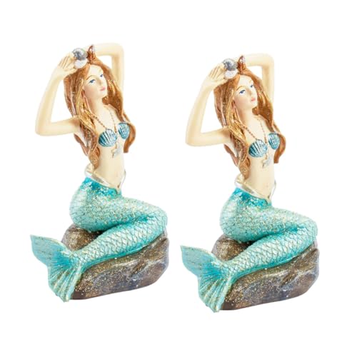 Milisten 2 Stück Teiliges Resin Meerjungfrau Figuren Aquarium Deko Fischbecken Natürliche Optik Lebensecht für Miniteich und Aquarien Dekorative Skulpturen Milisten 2 Stück Teiliges Resin Meerjungfrau Figuren Aquarium Deko Fischbecken Natürliche Optik Lebensecht für Miniteich und Aquarien Dekorative Skulpturen von Milisten