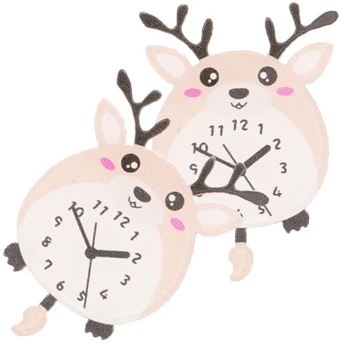 Milisten 2stücke Miniatur Uhr Deko Für Simulierte Kleine Uhr Mini Haus Accessoire Handwerkliche Dekoration Für Kinderzimmer von Milisten