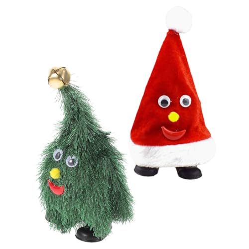 Milisten 2 Stück Weihnachtsmütze Bewegende Weihnachtsdekoration Weihnachtsbaum Hut Weihnachtsfeier Weihnachtsspielzeug Animiert Kleinkinder Dekorationen Interaktiv Plüsch Stoff Milisten 2 Stück Weihnachtsmütze Bewegende Weihnachtsdekoration Weihnachtsbaum Hut Weihnachtsfeier Weihnachtsspielzeug Animiert Kleinkinder Dekorationen Interaktiv Plüsch Stoff von Milisten