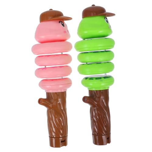 Milisten 2 Stück Whistle Spinning Worm Toy Musikspielzeug Für Babys Lustige Schlangen-Requisite Schwingende Schlange Schlangen-dekompressionsspielzeug Plastik von Milisten