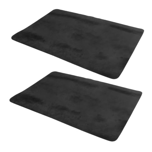 Milisten 2 Stück Zauberkartenmatte Pokertischmatte Brettspiel-Tischmatte Zauberzubehör Pokertischplatte Brettspiel Matte Spieltischmatte Gimmick-Requisiten Spielmatte Stoff Schwarz von Milisten