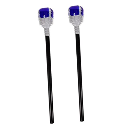 Milisten 2stücke Zauberstab Halloween Requisite Blauer Scepter Für Kostümparty Und Rollenspiel Kunststoffmaterial Vielseitige Cosplay-Accessoires von Milisten