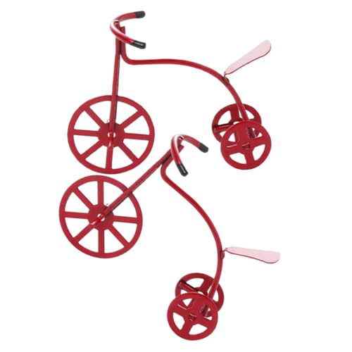 Milisten 2 Stück Zubehör für Puppenhäuser Dekoration Miniatur-Puppenhauszubehör Produkt winzig Miniatur-Dreirad Mini-, Miniatur-Fahrrad Mini -Fahrrad Miniatur-Kunstfahrrad Legierung rot Milisten 2 Stück Zubehör für Puppenhäuser Dekoration Miniatur-Puppenhauszubehör Produkt winzig Miniatur-Dreirad Mini-, Miniatur-Fahrrad Mini -Fahrrad Miniatur-Kunstfahrrad Legierung rot von Milisten