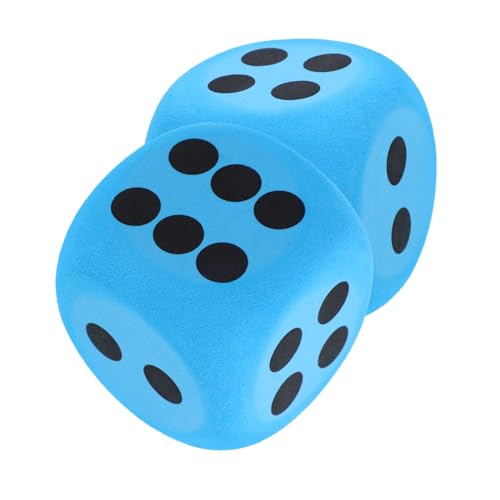 Milisten 2 Stück große interaktive Spiele Spiele für Partyspiel Zubehör Party Spiele Schaumstoffwürfel für das Klassenzimmer Riesenwürfelschaum Eva Blue von Milisten
