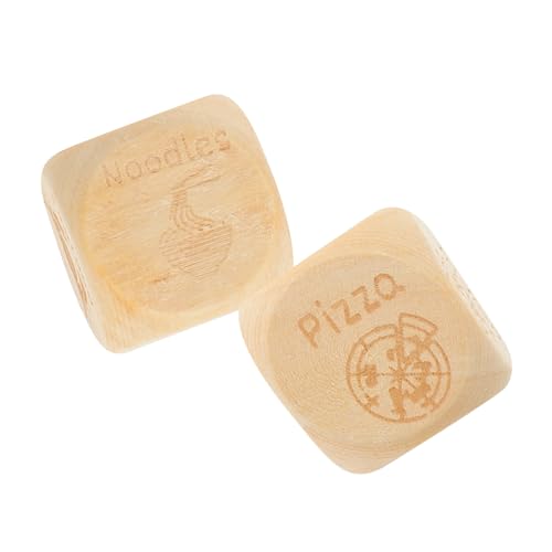 Milisten 2 Stück mehrseitige Würfel Entscheidung Essen-Spiel essbar für Partywürfel Partyspielwürfel hölzern Milisten 2 Stück mehrseitige Würfel Entscheidung Essen-Spiel essbar für Partywürfel Partyspielwürfel hölzern von Milisten