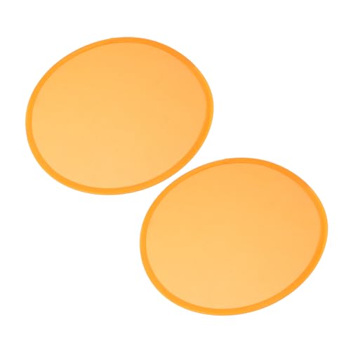 Milisten 2 Stücke Traditionelle Faltbare Ventilatoren Handfaltfächer Handheld-Fans Faltbare Handfächer Runder Handfächer Faltbarer Lüfter Retro Faltbarer Seidentuch Orange von Milisten