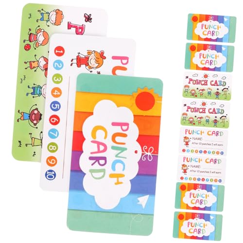 Milisten 20 Blatt Kinderkarten Lochkarten Für Etiketten Student Spaß Personalisierte Lochkarten Ermutigen Motivierend Lehrstütze Schreien Größe Lochkarten Für Den Unterricht Papier von Milisten