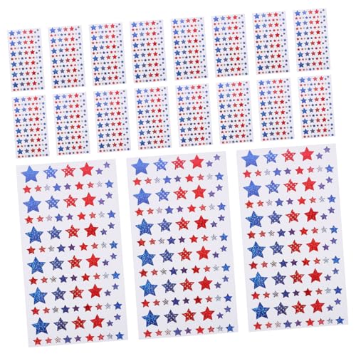 Milisten 20 Blatt Pentagramm-Aufkleber Sternaufkleber als Belohnung glitzernde Sternaufkleber Glitzerstern-Aufkleber Selbstklebende Aufkleber Sterne fünfzackige Sternaufkleber - Milisten 20 Blatt Pentagramm-Aufkleber Sternaufkleber als Belohnung glitzernde Sternaufkleber Glitzerstern-Aufkleber Selbstklebende Aufkleber Sterne fünfzackige Sternaufkleber - von Milisten