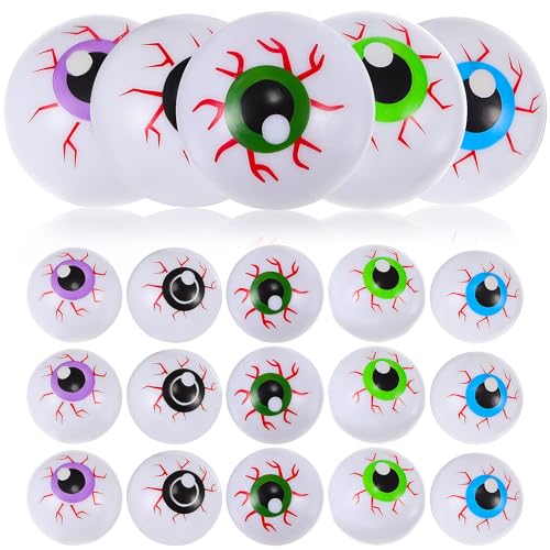 Milisten 20 Pcs Halloween Gefälschte Augäpfel, Gruselige Hüpfende Augäpfel, Sortierte Farbe, 1, 02 Zoll, Halloween Party Favors Decor Milisten 20 Pcs Halloween Gefälschte Augäpfel, Gruselige Hüpfende Augäpfel, Sortierte Farbe, 1, 02 Zoll, Halloween Party Favors Decor von Milisten