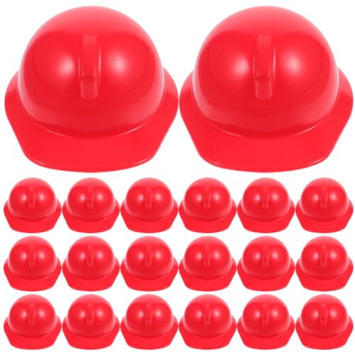 Milisten 20 Stück Kleiner Puppen Schutzhelme Bauhelm für Kinderpuppen Robuste Dekoration für Miniaturpuppen von Milisten