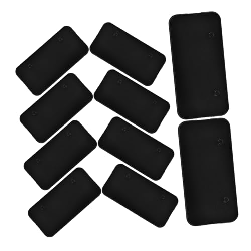 Milisten 20 Stück Actionfiguren-Basis Miniaturbasen Anime-figurenständer Ausstellungsständer Für Figuren Action-Figur-Halter-Basis Actionfiguren-ersatzzubehör Plastik Black von Milisten
