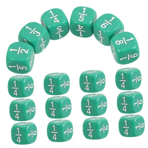 Milisten 20 Stück Bruchwürfel Mathe-Spiele Rechenwürfel Für Kleine Solide Bar Würfelspiel Brettspiele Böse Gunst Der Geburtstagsfeier Würfeln Acryl Green Milisten 20 Stück Bruchwürfel Mathe-Spiele Rechenwürfel Für Kleine Solide Bar Würfelspiel Brettspiele Böse Gunst Der Geburtstagsfeier Würfeln Acryl Green von Milisten