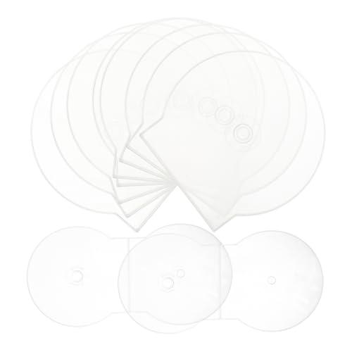 Milisten 20 Stück CD-Hülle DVD-Box DVD-Schutzbox DVD-Speicherbox DVD-Organizer Disk-Halter Festplattengehäuse Einzelscheibenhalter Runde Clamshell -DVD -Fall DVD-Halter Plastik Transparent von Milisten