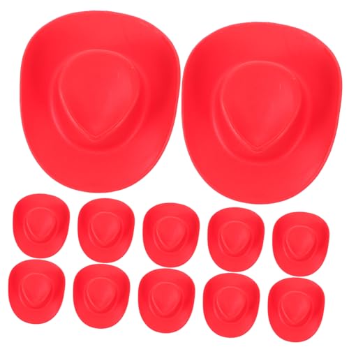 Milisten 20 Stück Cowboyhutspielzeug Cowgirl -Hut Puppenhüte Hut für Puppen Kleiner Cowboyhut Mini-Sachen Miniaturhüte basteln Minihüte zum Basteln Miniaturhut Plastik rot Milisten 20 Stück Cowboyhutspielzeug Cowgirl -Hut Puppenhüte Hut für Puppen Kleiner Cowboyhut Mini-Sachen Miniaturhüte basteln Minihüte zum Basteln Miniaturhut Plastik rot von Milisten