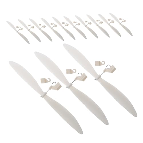 Milisten 20 Stück Flugzeugpropeller Ersatz Fliegende Segelflugzeug Spielzeugpropeller Drohnenpropeller Flugzeug Segelflugzeug Propellerbaugruppe Propeller Requisiten Ersatz von Milisten