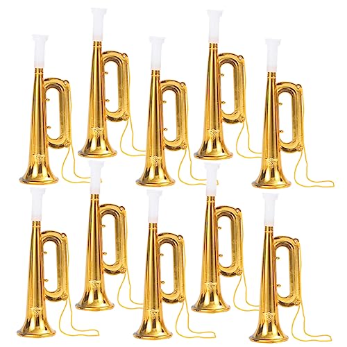 Milisten 20 Stück Goldenes Horn Trompete Noisemaker simuliertes Trompetenspielzeug Kinderspielzeug Trompetenkind simulierte musikalische Trompete Plastik Milisten 20 Stück Goldenes Horn Trompete Noisemaker simuliertes Trompetenspielzeug Kinderspielzeug Trompetenkind simulierte musikalische Trompete Plastik von Milisten