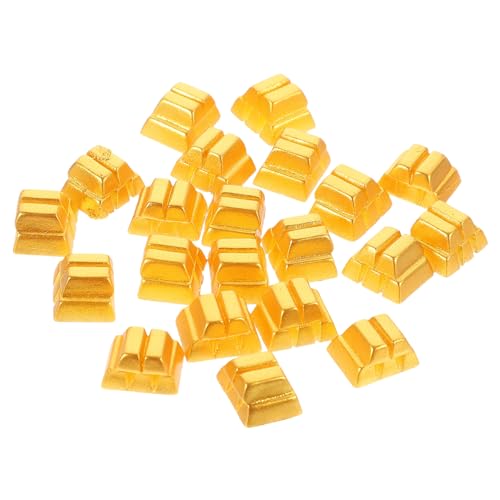 Milisten 20 Stück Goldsteindekoration Ornamente rechteckig Bar Miniatur Dekorationen Ziegel klein Mini- - Schreibtischschmuck Mini-Steine Mini-Bausteine zum Basteln Harz Golden Milisten 20 Stück Goldsteindekoration Ornamente rechteckig Bar Miniatur Dekorationen Ziegel klein Mini- - Schreibtischschmuck Mini-Steine Mini-Bausteine zum Basteln Harz Golden von Milisten